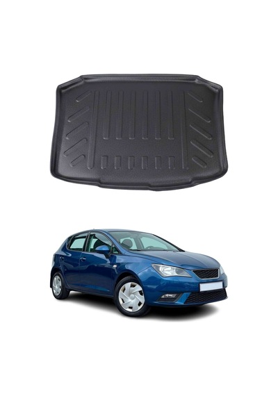 Seat Ibiza Hb 3 Kapı / 5 Kapı 2009-2016 Arası Uyumlu Araca Özel Kauçuk Tpe Bagaj Havuzu Siyah