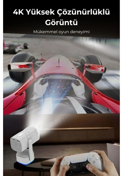 Wearfitpro K2 Şarjlı Projeksiyon Cihazı Android Bluetoothlu Ev Sineması