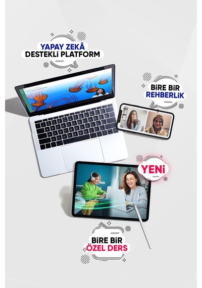 Premium YKS 2027 Eşit Ağırlık Hazırlık Seti (Sadece Dijital Lisans) - 30 Canlı Özel Ders + Birebir Sınav Koçluğu Yapay Zeka Destekli TYT AYT Online Eğitim Paketi