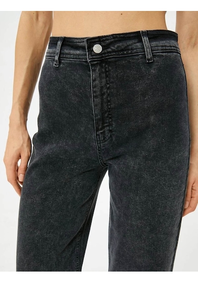Koton Kadın Jean Pantolon Siyah 4sal40305md 25ky59t01524 Y5901 Siyah