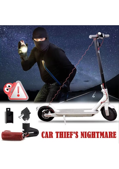 Motorsiklet Scooter Bisiklet Tekerlek Elektrikli Araç Disk Kilidi Güvenlik Kiliti Çok Renkli