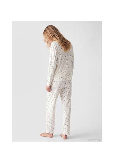 LC Waikiki Alıta Cıty Farkıyla Lcw Dream Ekru Penye Puantiye Uzun Kollu Kadın Pijama Takım Ekru - 929536556 Ekru LC Waikiki Alıta Cıty Farkıyla Lcw Dream Ekru Penye Puantiye Uzun Kollu Kadın Pijama Takım Ekru - 929536556 Ekru