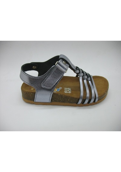 Toddler 01317 Anatomik Deri Mantar Taban Örgülü Sandalet 26-30 Füme