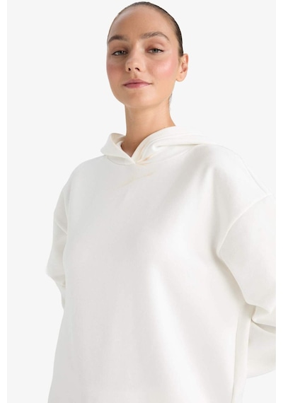 Defacto Relax Fit Kapüşonlu Basic Düz Kalın Sweatshirt D9935ax25wner105 Ekru Defacto Relax Fit Kapüşonlu Basic Düz Kalın Sweatshirt D9935ax25wner105 Ekru