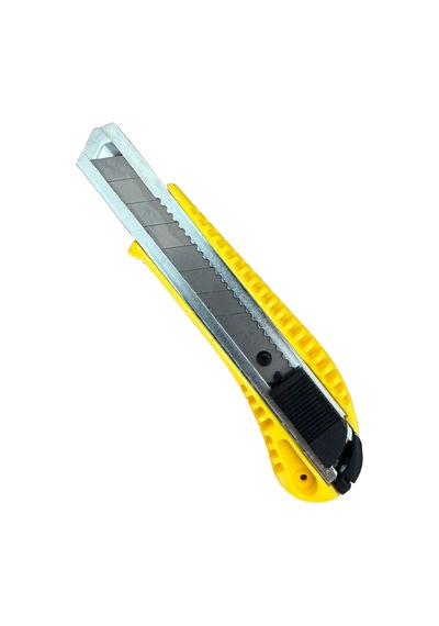 Plus Metal Uçlu Maket Bıçağı 18mm - 1 Adet Sarı