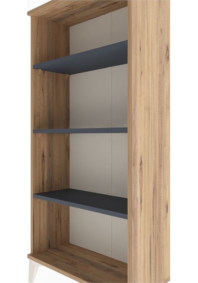 Arges Dolap 3 Raflı 60x30x134 Çam-antrasit Çam