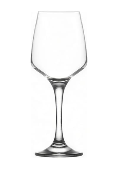 Lav Lal Cam Kırmızı Şarap Kadehi 6'lı 330 ml Ayaklı (Meşrubat Bardağı)