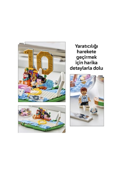 LEGO® Editions Lionel Messi – Unutulmaz Futbol Anları 43011 - 10 Yaş ve Üzeri Çocuklar için Yaratıcı Oyuncak Yapım Seti (500 Parça)