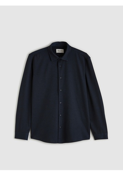 Lcw Vision Lacivert Regular Fit Erkek Dokulu Gömlek