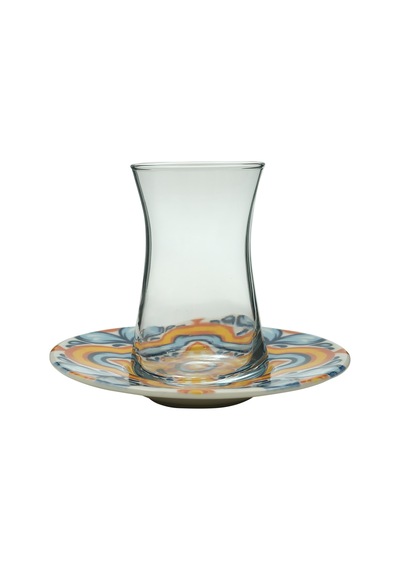 Tulu Heybeli 6 Kişilik 12 Parça Çay Seti 160 Ml Renkli