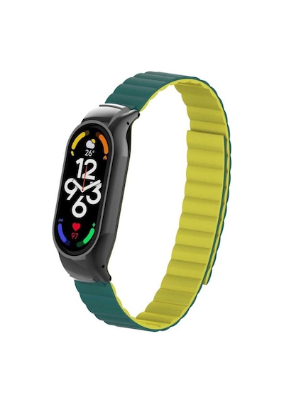 Xiaomi Mi Band 7 Uyumlu Krd-69 Zore Kordon-saks Mavi-kahverengi