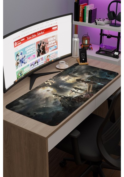 Expedition 33 Kaymaz Dikişli Kauçuk Oyuncu Mousepad V1 - 90x40 Xxl Gaming Mouse Pad Fare Altlığı