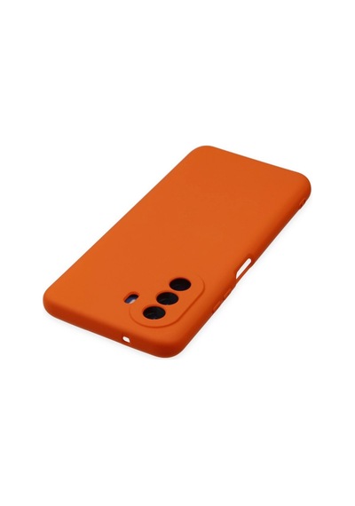 Huawei Nova Y70 Kılıf Nano İçi Kadife Silikon - Turuncu -