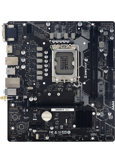Biostar B660MX/E Intel B660 4000 MHz (OC) DDR4 Soket 1700 mATX Anakart