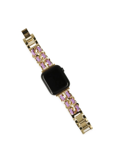Watch 22mm Uyumlu Kr405 Metal Bakla Kordon - Lila