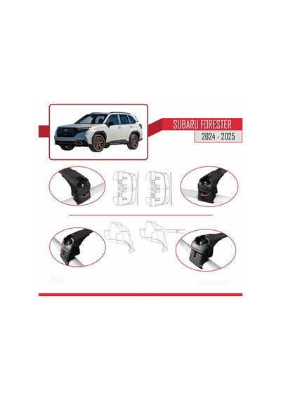 Subaru Forester 2024-2025 Arası İle Uyumlu Ace-2 Ara Atkı Tavan B
