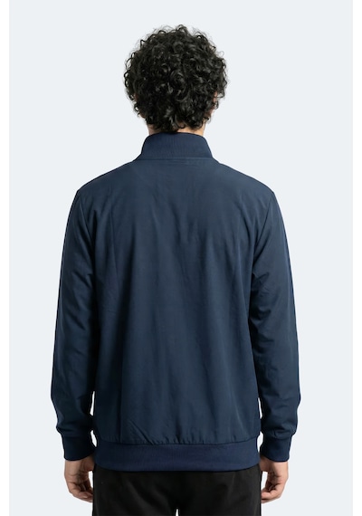 Slazenger Rencor Erkek Dik Yaka Fermuarlı Lacivert Sweatshırt