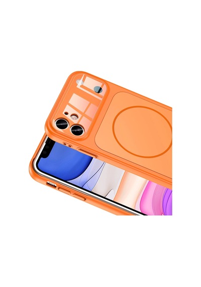 Apple Uyumlu iPhone 11 Kılıf Zore M-safe Şarj Özellikli Kamera Korumalı Formen Kapak