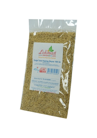 LokmanAvm Beyaz Doğal Tane Haşhaş Tohumu 100 G