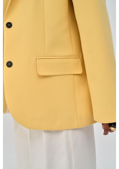 Mai Studios Co. Emma Dikiş Detaylı Sarı Blazer Sarı