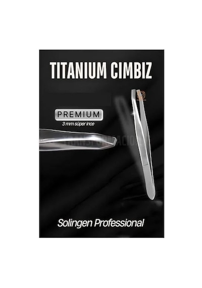 3 Mm İnce Uçlu Cımbız Titanyum Çelik Solingen Professional