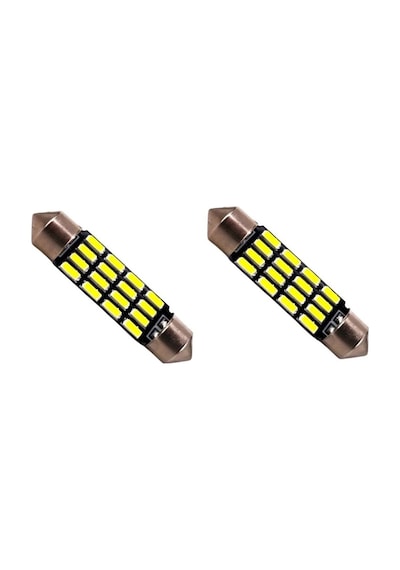 Megamarket06 39mm Beyaz 16 Smd Sofit Oto Led Iç Aydınlatma Ampulü