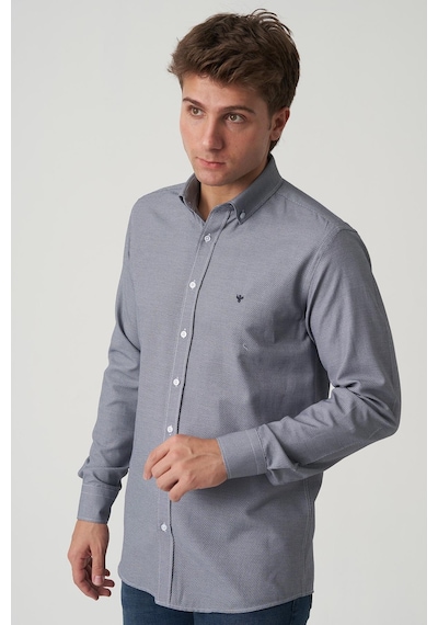 White Stone Almeirim G2507 Slim Fit Gömlek Desenli Desenli Çok Renkli