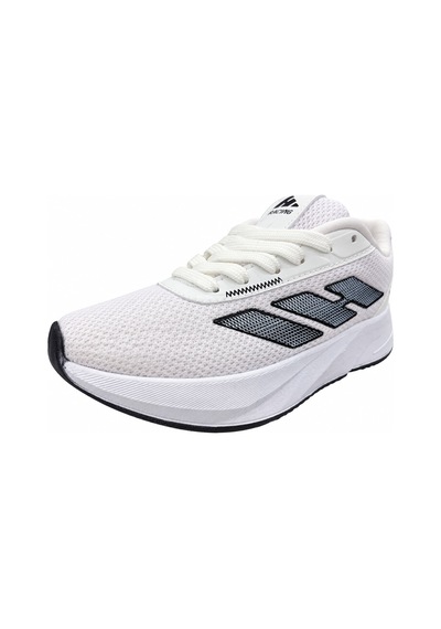 Papucumun Dünyası Nefes Alan Kumaş Yapılı Hafif Konforlu Unisex Sneaker Beyaz - Siyah