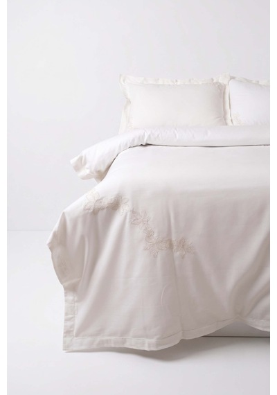 Lilya Nevresim Takımı Krem 200x220