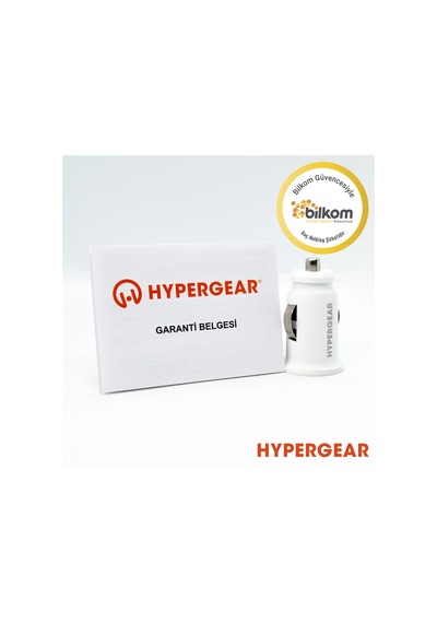 Hypergear 2.1A 2X Hızlı Araç Şarj Aleti Başlığı Beyaz