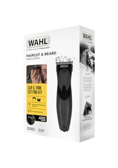 9639 816 Haircut & Beard Saç Ve Sakal Kesim Traş Makinesi, Pil Ve Şebeke Güçlü Motor, Paslanmaz Çelik Bıçak, İnce Tasarım, 10 Takma Tarak, Şarj Edilebilir, 60 Dakika Çalışma Süresi