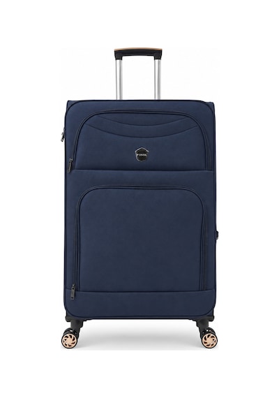Fossil Unisex Kumaş Büyük Boy Ultra Hafif Şifreli Körüklü Kendi Etrafında Dönebilen Valiz 010-01 Lacivert