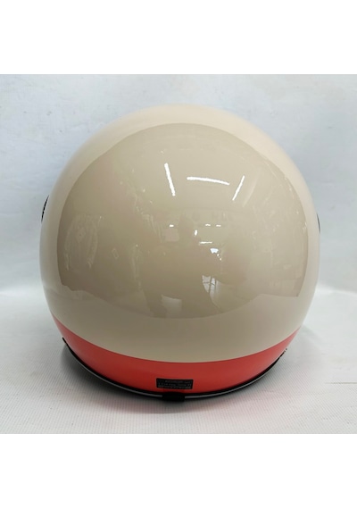 Nero Tk-06 Şefaf Vizörlü Yarım Açık Kask Parlak Krem