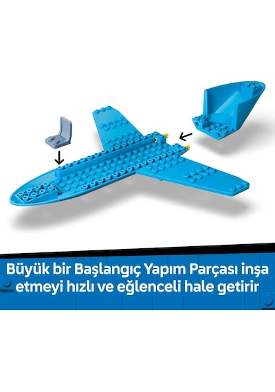 LEGO® City Yolcu Jeti 60492 - 4 Yaş ve Üzeri Çocuklar için 4 Minifigür İçeren Yaratıcı Oyuncak Yapım Seti (118 Parça)