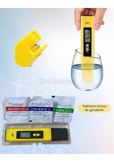 Lexroo Dijital Ph Metre Su Sıvı Akvaryum Ph Ölçer Kalibrasyon