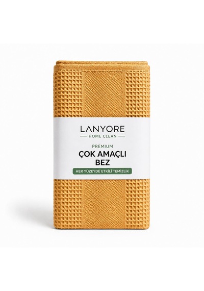 Lanyore Home Clean Premium Çok Amaçlı Temizlik Bez Sarı 55x40