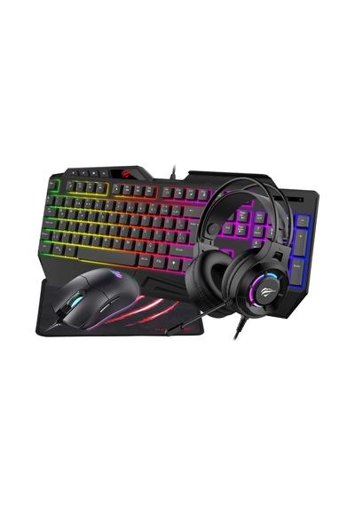 Gamenote Kb905cm-tur 4'lü Gaming Set Klavye, Mouse, Kulaklık, Mousepad Rgb Aydınlatma, Türkçe Q, 3.5mm Jack, Pc Uyumlu Diğer