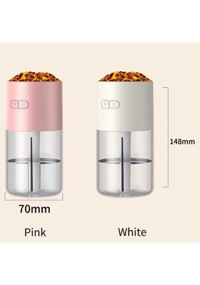 Divex Yanardağ Görünümlü Hava Nemlendirici Volcano Humidifier Pembe H-42