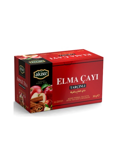Elma Çayı Tarçınlı Karışık Bitki Çayı 20 Li Süzen Poşet