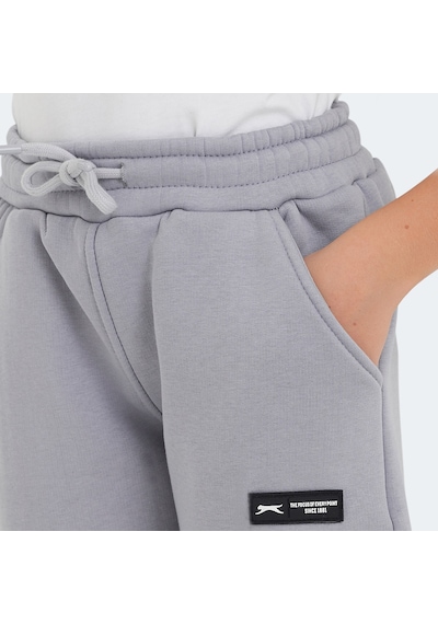 Slazenger LAVRA Çocuk Cepli Taş Gri Eşofman Altı