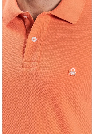 United Colors Of Benetton Erkek Polo T Shirt 3089j3179 Turuncu