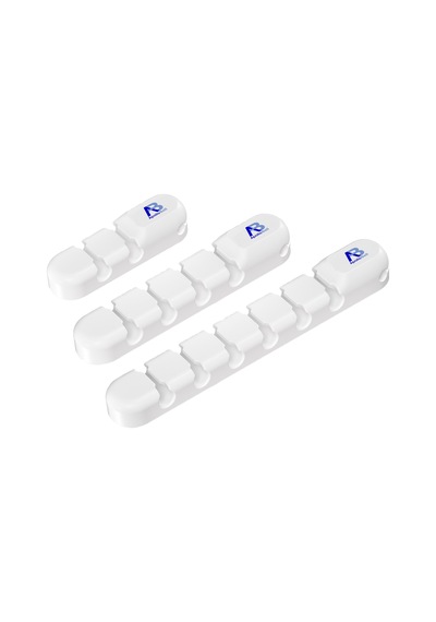 Apollobell Acp08-020 Ab 3 Parçalı Bilgisayar Kablo Klipsi Ve Silikon Kablo Tutucu Düzenleyici Seti.