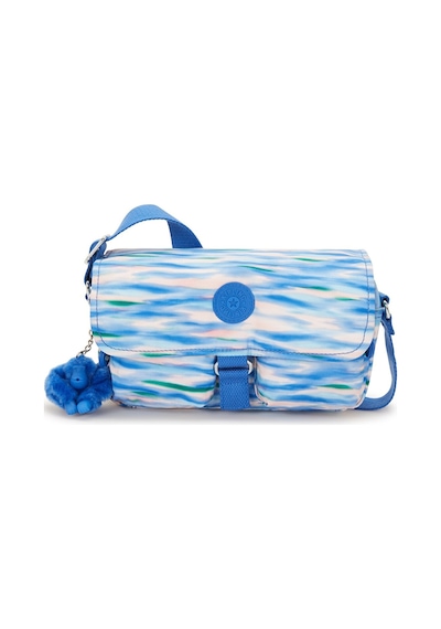 Kipling Kıplıng Chilly Up Küçük Boy Omuz Çantası Desenli Dıluted Blue Beyaz - Mavi
