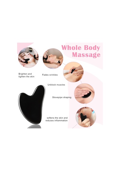 Tr 3 Adet Gua Sha Yüz Aleti, Doğal Reçine Taş, Gua Sha Tahtası, Kazıma, Yüz Masaj Aracı, Gua Sha Kazıma Masaj A