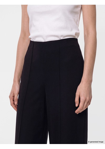 Lcw Modest Siyah Yüksek Bel Soft Touch Kadın Eşofman Altı