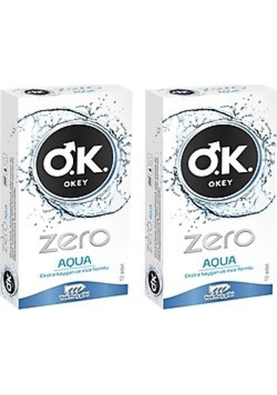 Okey Zero Aqua Prezervatif 2 x 10'lu