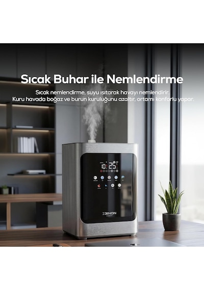 Xenon Smart Akıllı Hava Nemlendirici Pure / Sıcak &amp Soğuk Buhar 4.8l Uv + Plazma Wi-fi 38db Sessiz X7452