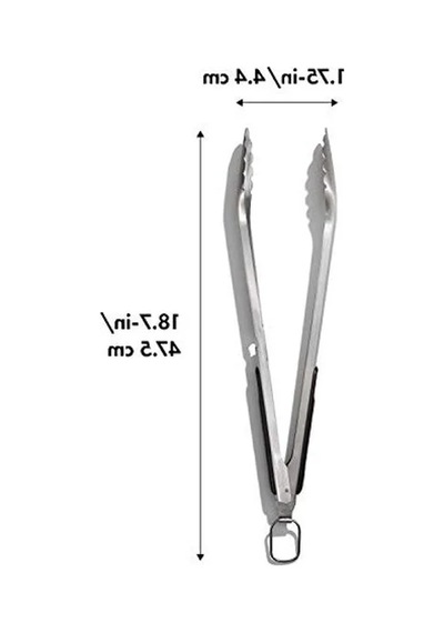 Paslanmaz Çelik Barbekü Maşası, Şişe Açacaklı, 47,5 Cm