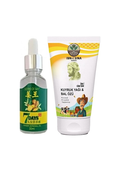 7days Saç Serumu + Ibn-ı Sina Kuyruk Yağlı Bal Özlü Bay Bayan Yüzkremi 50 Ml