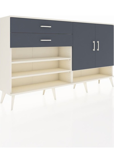 Arges Konsol 4 Raflı 2 Çekmeceli 2 Kapaklı 176x30x99 Aytaşı-antra Aytaşı-antrasit Arges Konsol 4 Raflı 2 Çekmeceli 2 Kapaklı 176x30x99 Aytaşı-antra Aytaşı-antrasit
